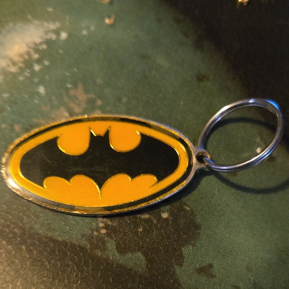 Vintage 1964 DC Comics Batman Keychain Ring